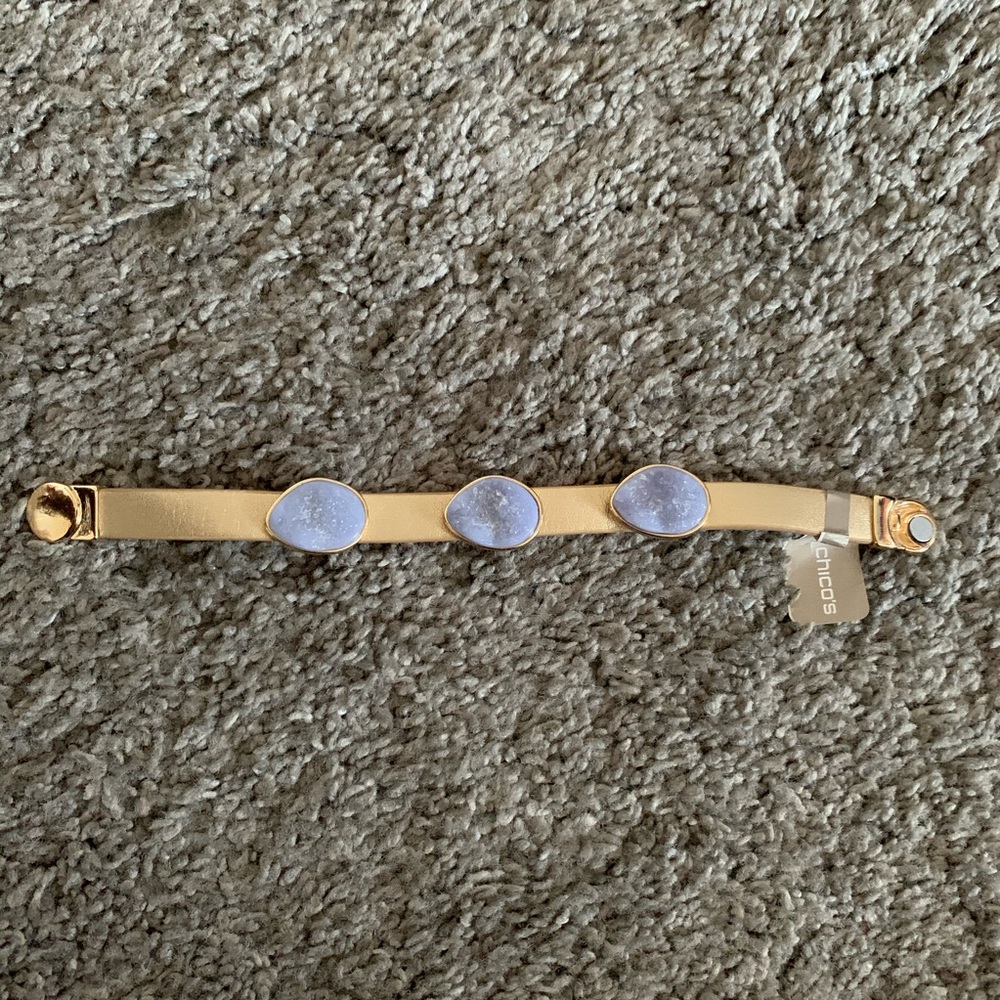 NEW Chico's Purple Stone Bracelet